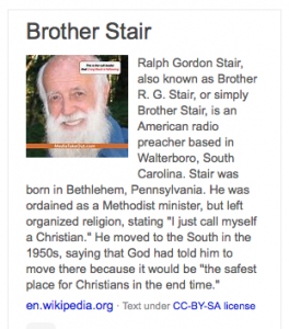 Brother Stair bio