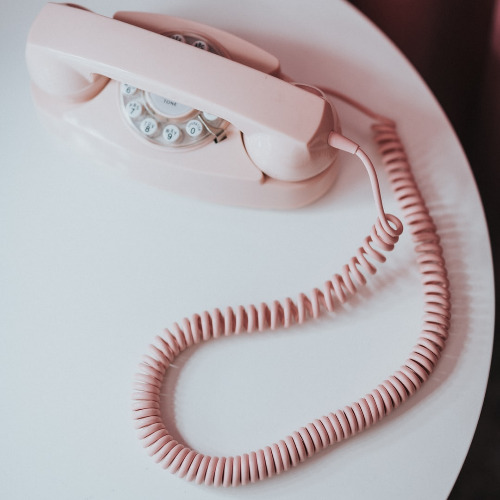 Pink Telephone Table